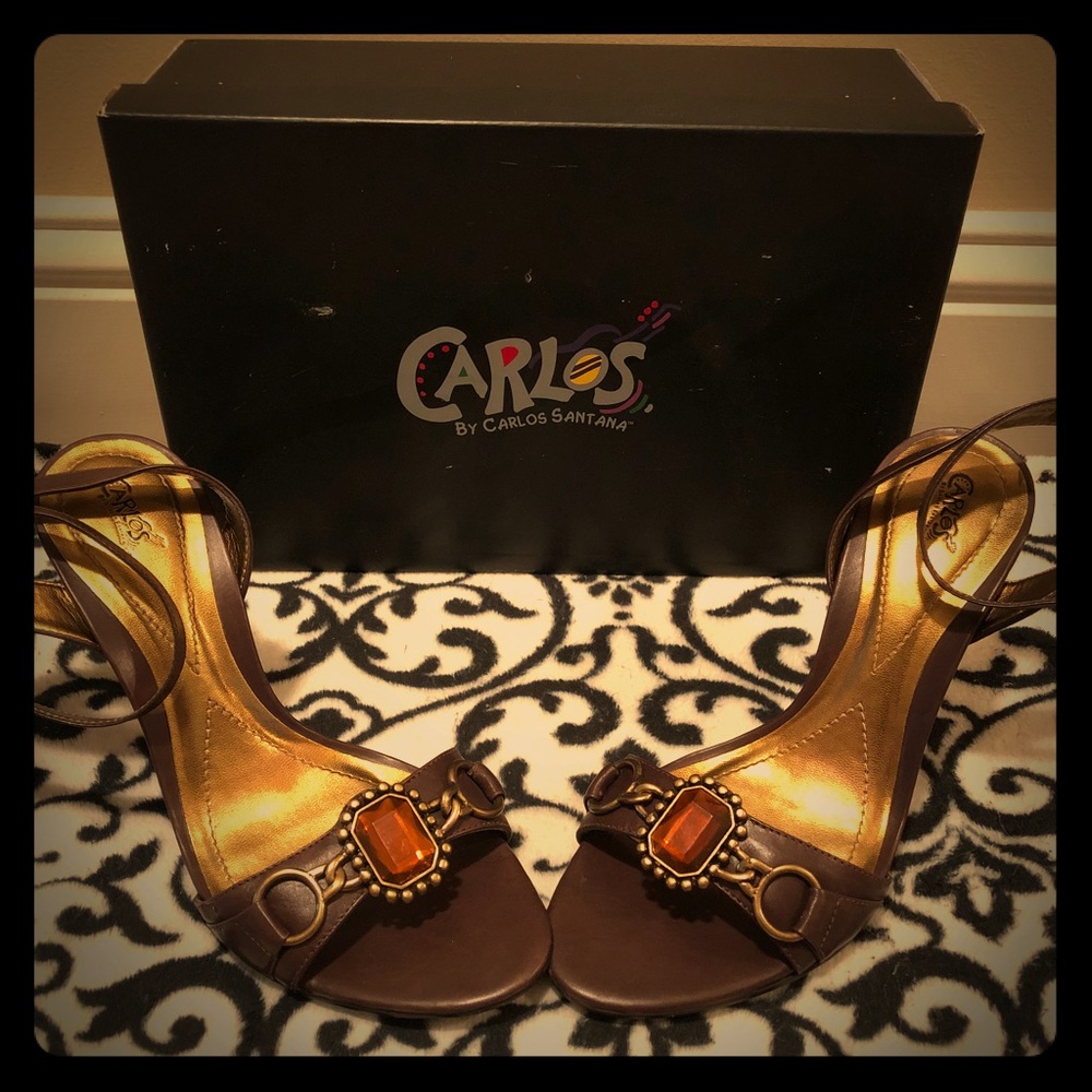 Carlos Santana jeweled heels size 10